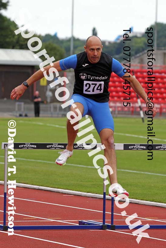 Hurdles, 2021 Gateshead Tartan Games. Photo: David T. Hewitson/Sports for All Pics